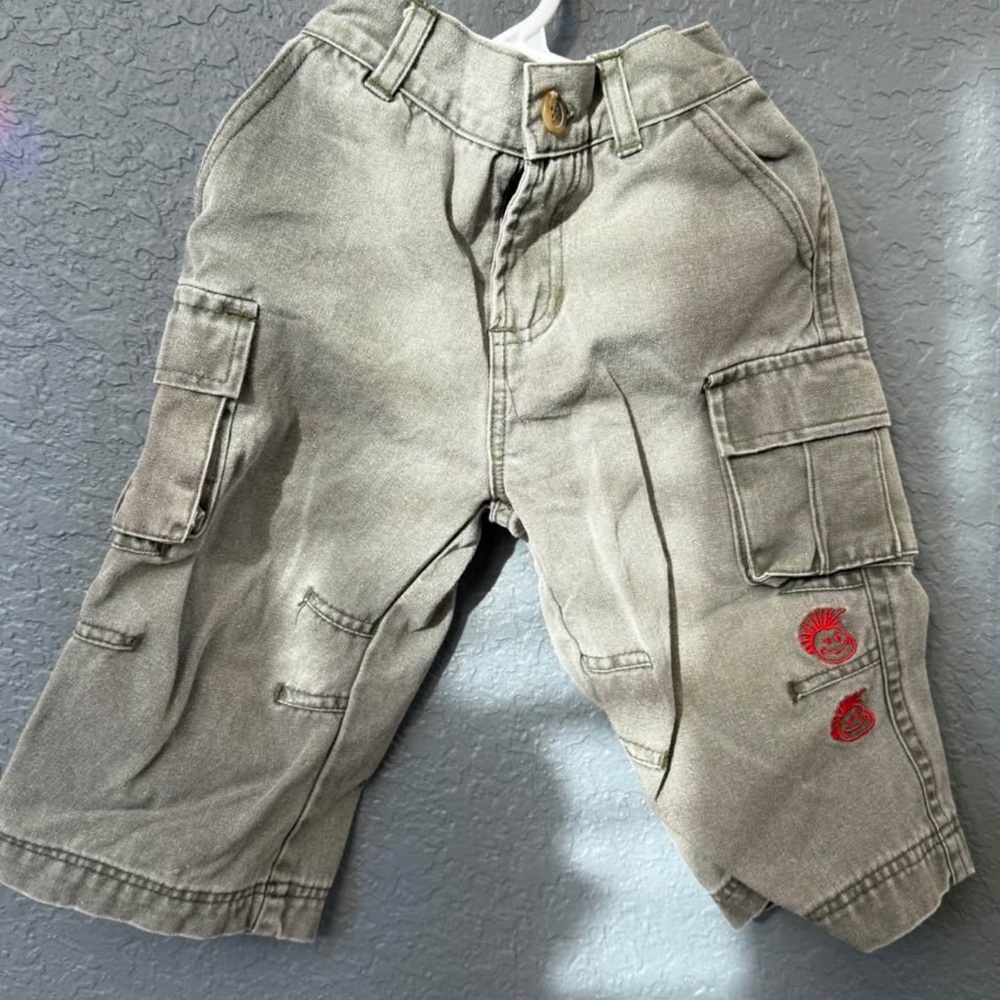 Kids baby Tan Cargo Pants 12-18 mo